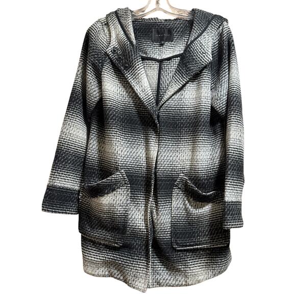 Anthropologie Jackets & Blazers - Anthropologie Black and Gray Plaid Coat